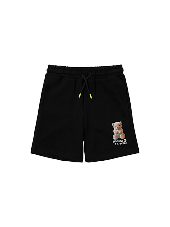 Barrow - Printed cotton sweat shorts
