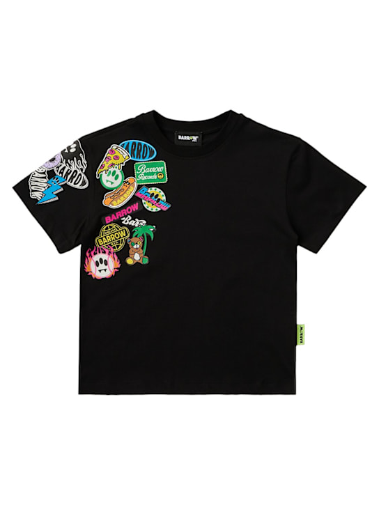 Barrow: Printed cotton jersey t-shirt