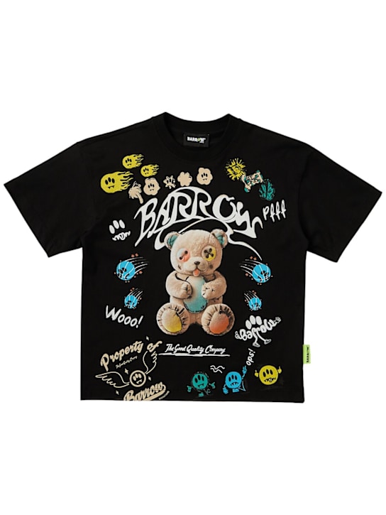 Barrow: Printed cotton jersey t-shirt