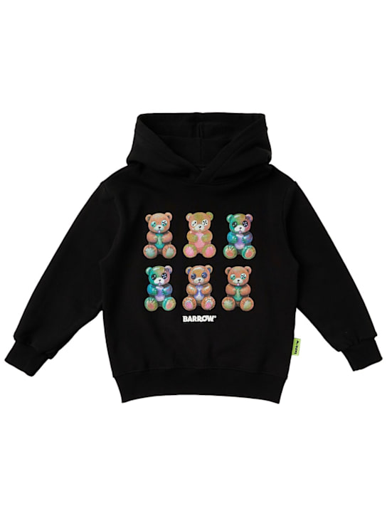 Barrow - Printed cotton hoodie