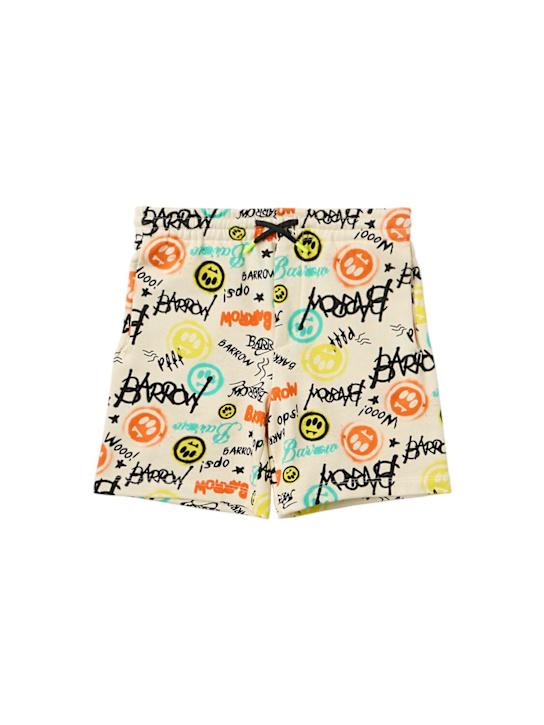 Barrow - Printed cotton sweat shorts