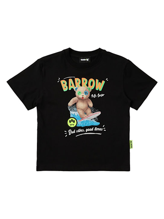 Barrow: Printed cotton jersey t-shirt