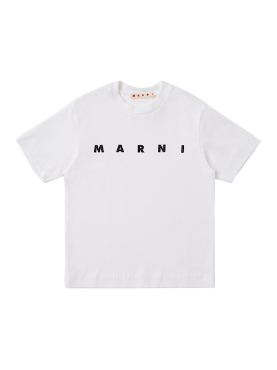 Marni Junior - Cotton logo t-shirt
