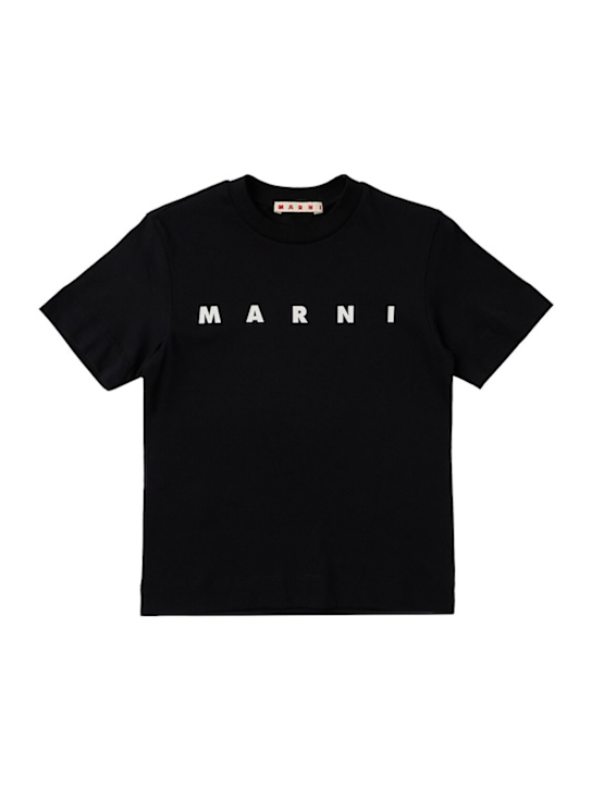 Marni Junior - Cotton logo t-shirt
