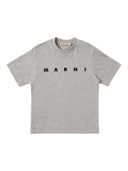 Marni Junior - Cotton logo t-shirt