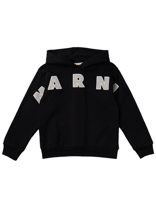 Marni Junior - Cotton logo sweatshirt hoodie