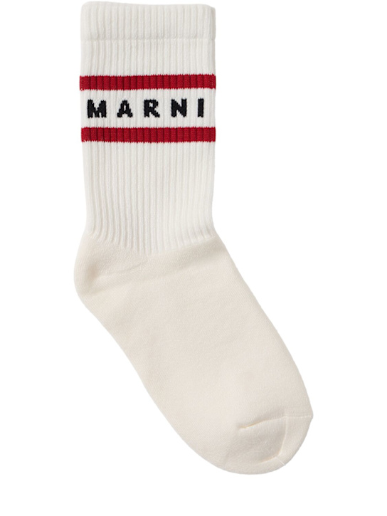 Marni Junior - Printed cotton blend socks