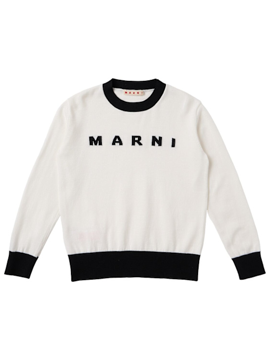Marni Junior: Jacquard knit cotton sweater