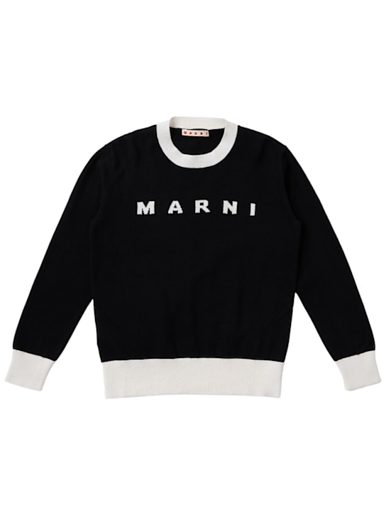 Marni Junior: Jacquard knit cotton sweater