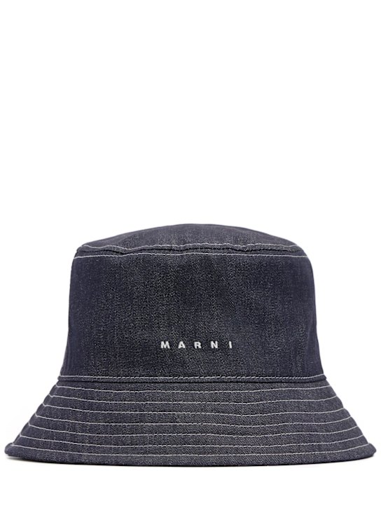 Marni Junior: Cotton blend canvas bucket hat