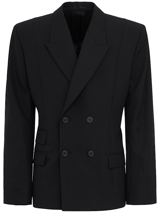 LOUIS GABRIEL NOUCHI - Double breast wool blend blazer