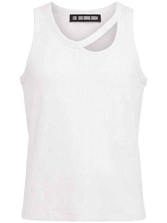 LOUIS GABRIEL NOUCHI: Cotton blend tank top