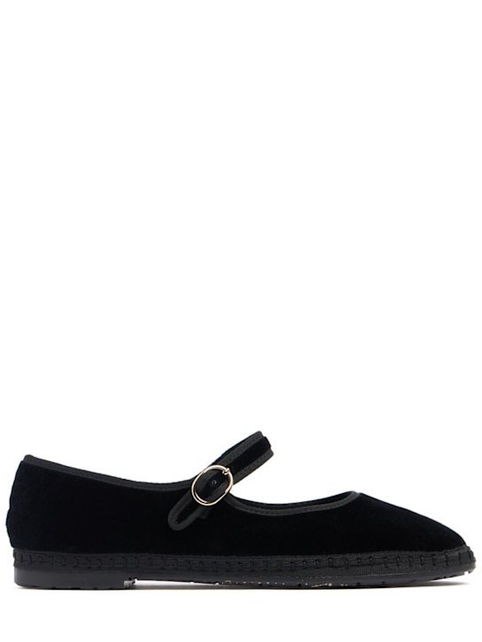 FLABELUS: Ballerines Mary Jane Antonia en velours