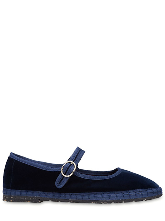 FLABELUS: Scarpe Mary Jane Molly in velluto