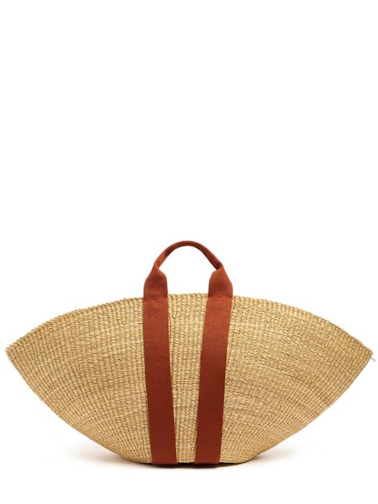 MUUÑ - Maxi Sophie raffia effect tote bag