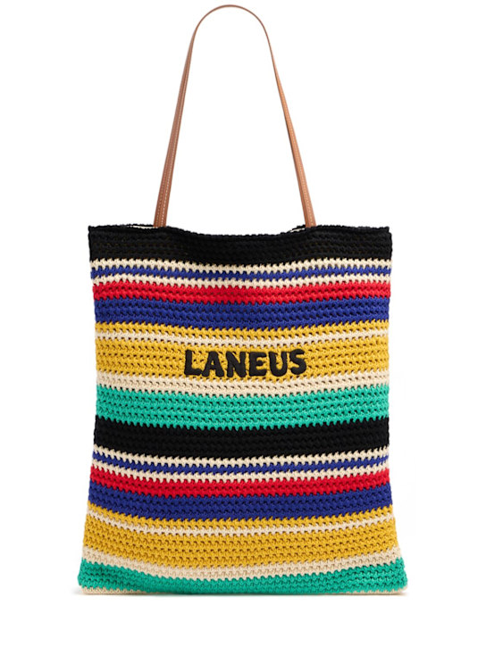 Laneus - Knitted logo tote bag