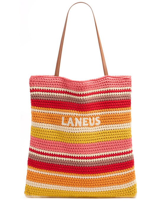 Laneus - Knitted logo tote bag
