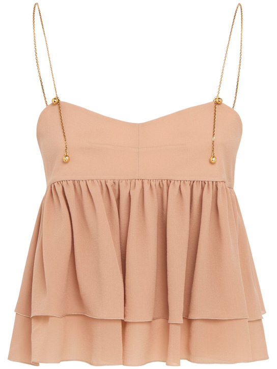 Chloé: Top in seta georgette