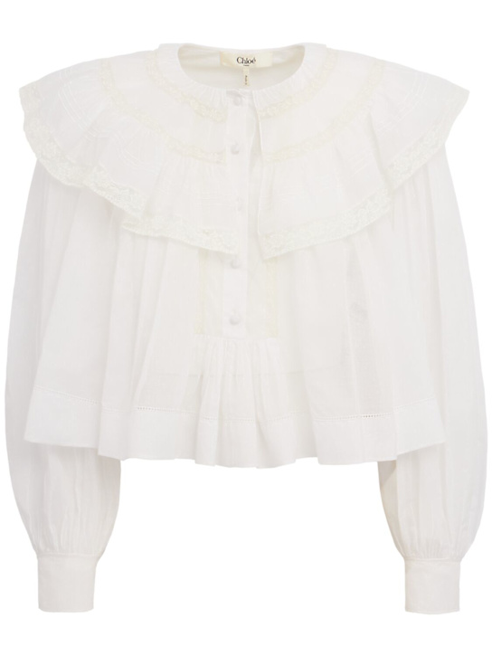 Chloé: Chemise en voile de coton léger