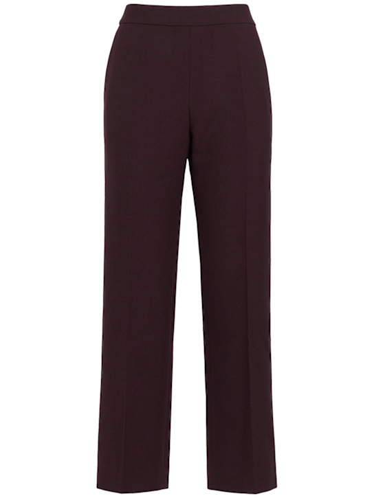 Chloé: Wool crepe straight pants