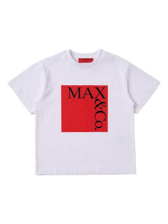 MAX&CO: Printed cotton jersey t-shirt