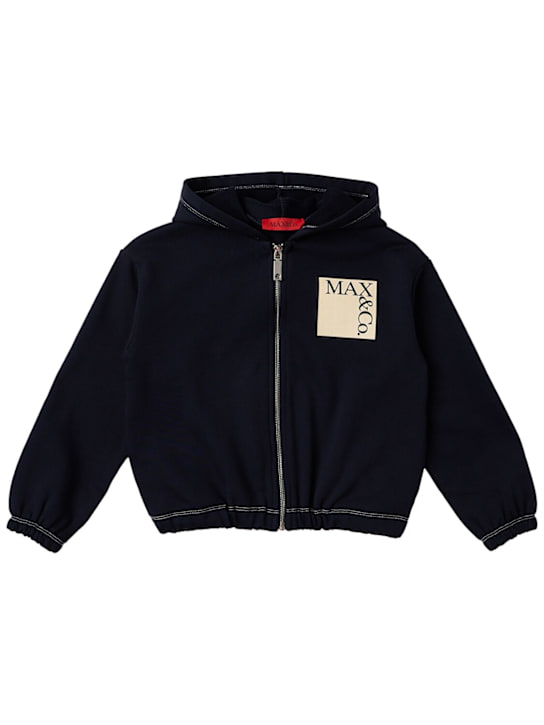 MAX&CO - Cotton zip-up hoodie