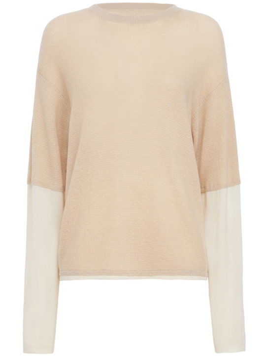 ADRIAN CASHMERE - Kai double-layer cashmere sweater