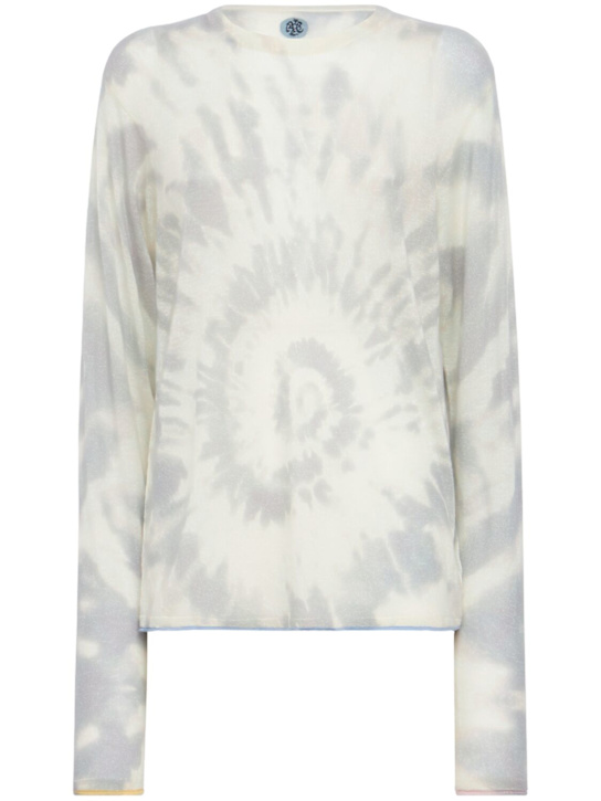 ADRIAN CASHMERE - Snail tie-dye cashmere sweater