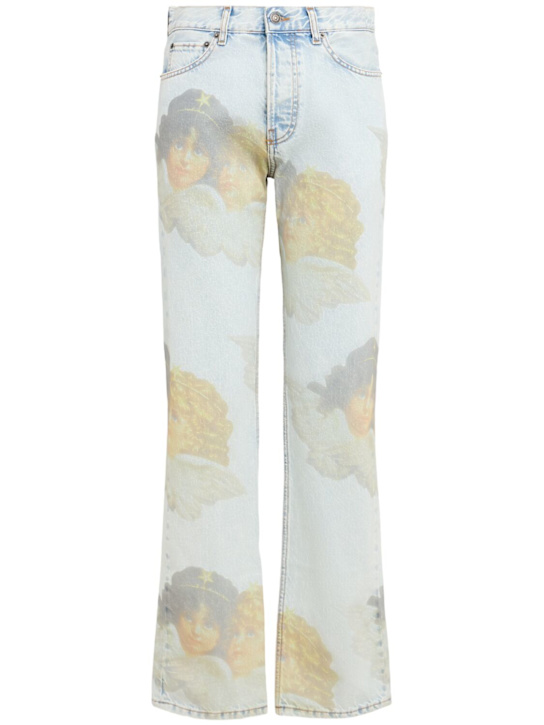 FIORUCCI - Gerade geschnittene Jeans mit Druck „Angel“
