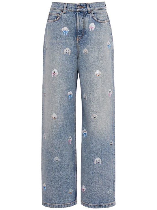 FIORUCCI - Poodle print baggy jeans