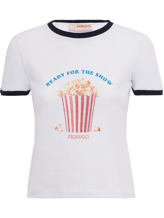 FIORUCCI - Popcorn print baby t-shirt