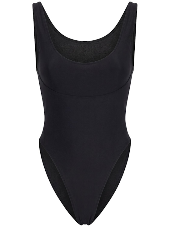 BARE: Elia square neckline one-piece swimsuit