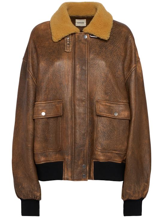 Khaite - Blouson en cuir Sandor