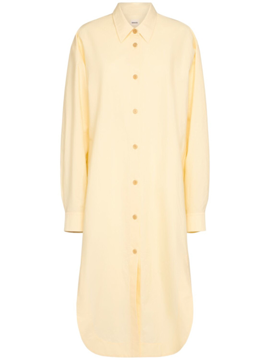 Khaite: Robe chemise en coton Gloria