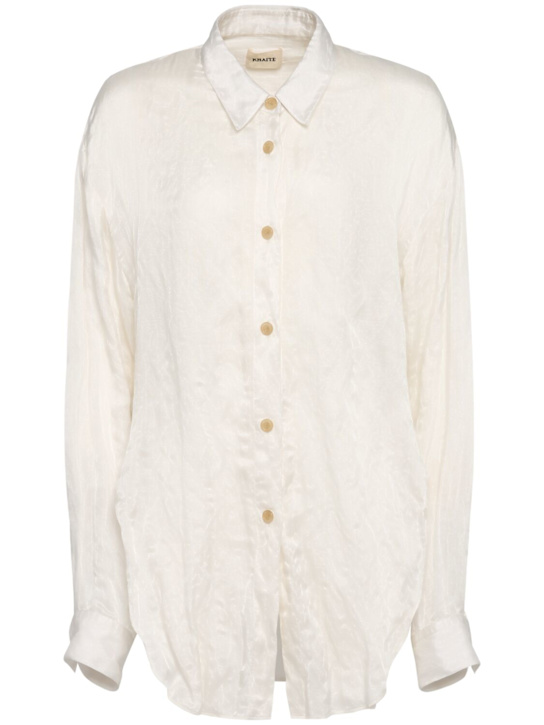 Khaite - Chemise en viscose mélangée Goya