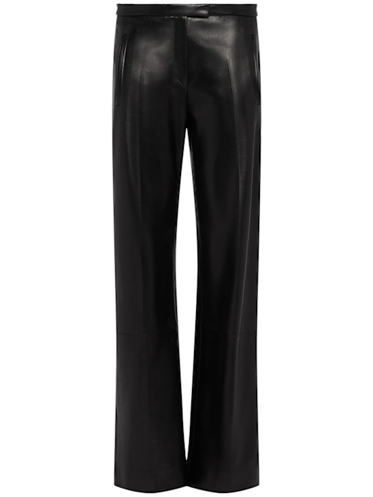 Khaite - Pantalon droit en cuir Miles