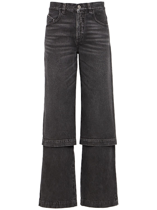 The Attico - Layered baggy jeans