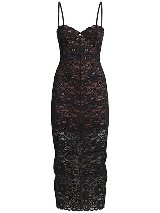 Fleur Du Mal: Charlotte lace midi dress