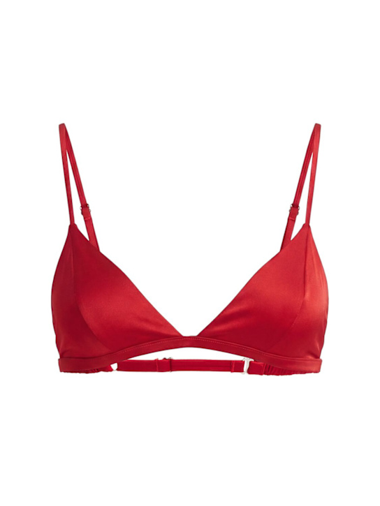 Fleur Du Mal - Soutien-gorge triangle en soie Luxe