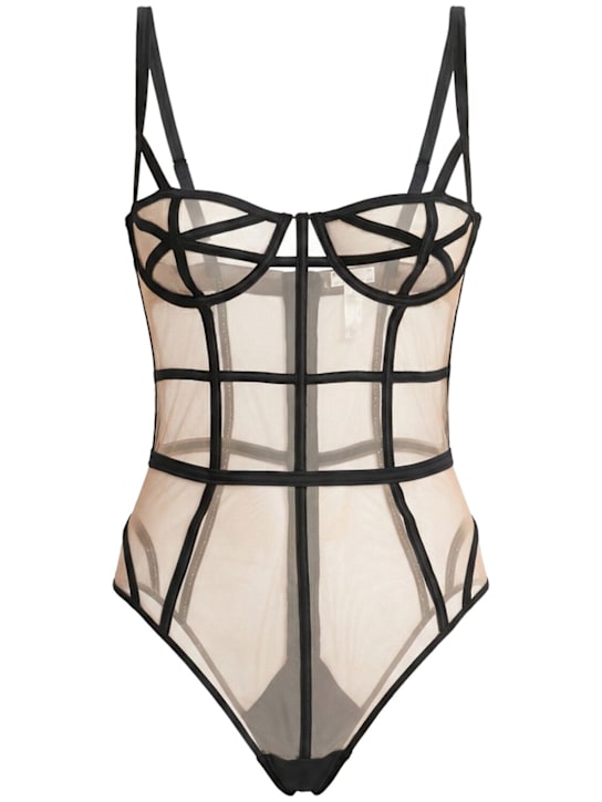Fleur Du Mal: Body en polyamide Caged