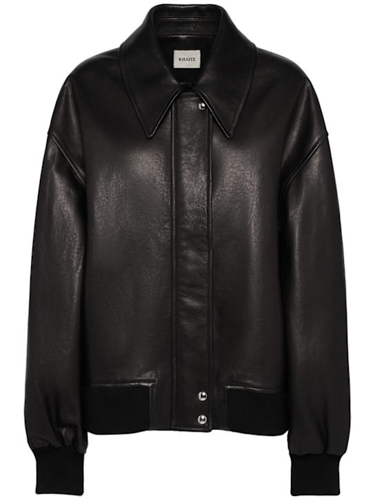 Khaite: Shelman leather jacket