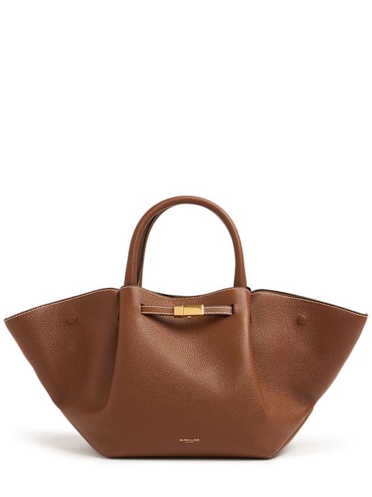 DeMellier: Sac cabas midi en cuir grainé New York