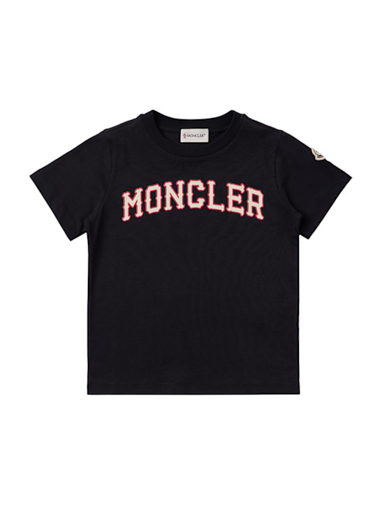 Moncler - Logo print cotton t-shirt