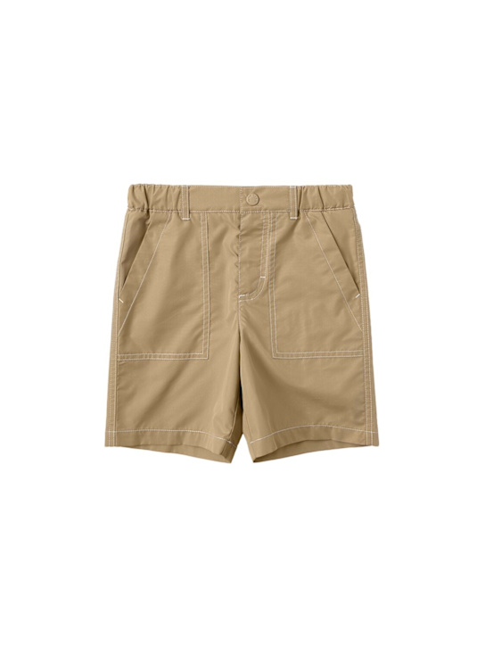 Moncler - Logo poplin Bermuda shorts