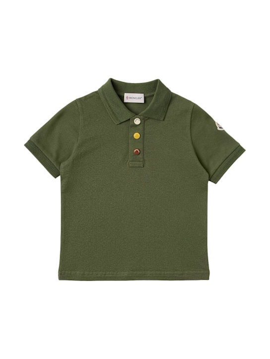 Moncler - Cotton piquet polo shirt