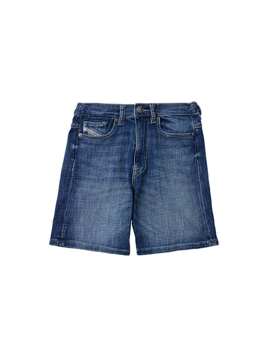 Diesel Kids: Stretch cotton denim shorts