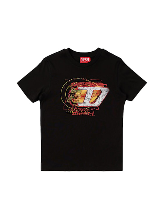 Diesel Kids - Printed cotton jersey t-shirt