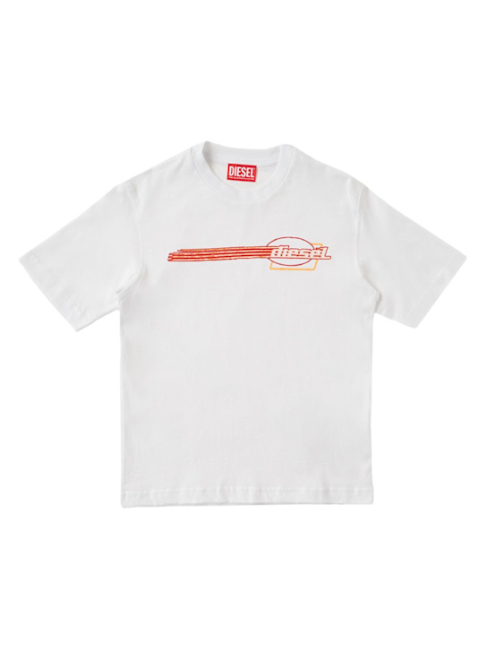 Diesel Kids - Printed cotton jersey t-shirt