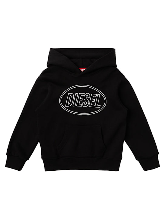 Diesel Kids - Logo cotton hoodie