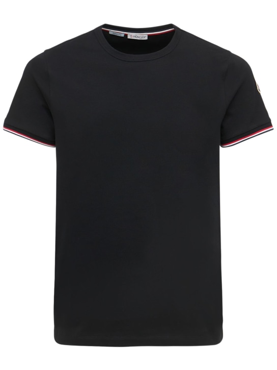 Moncler - T-shirt en jersey de coton stretch